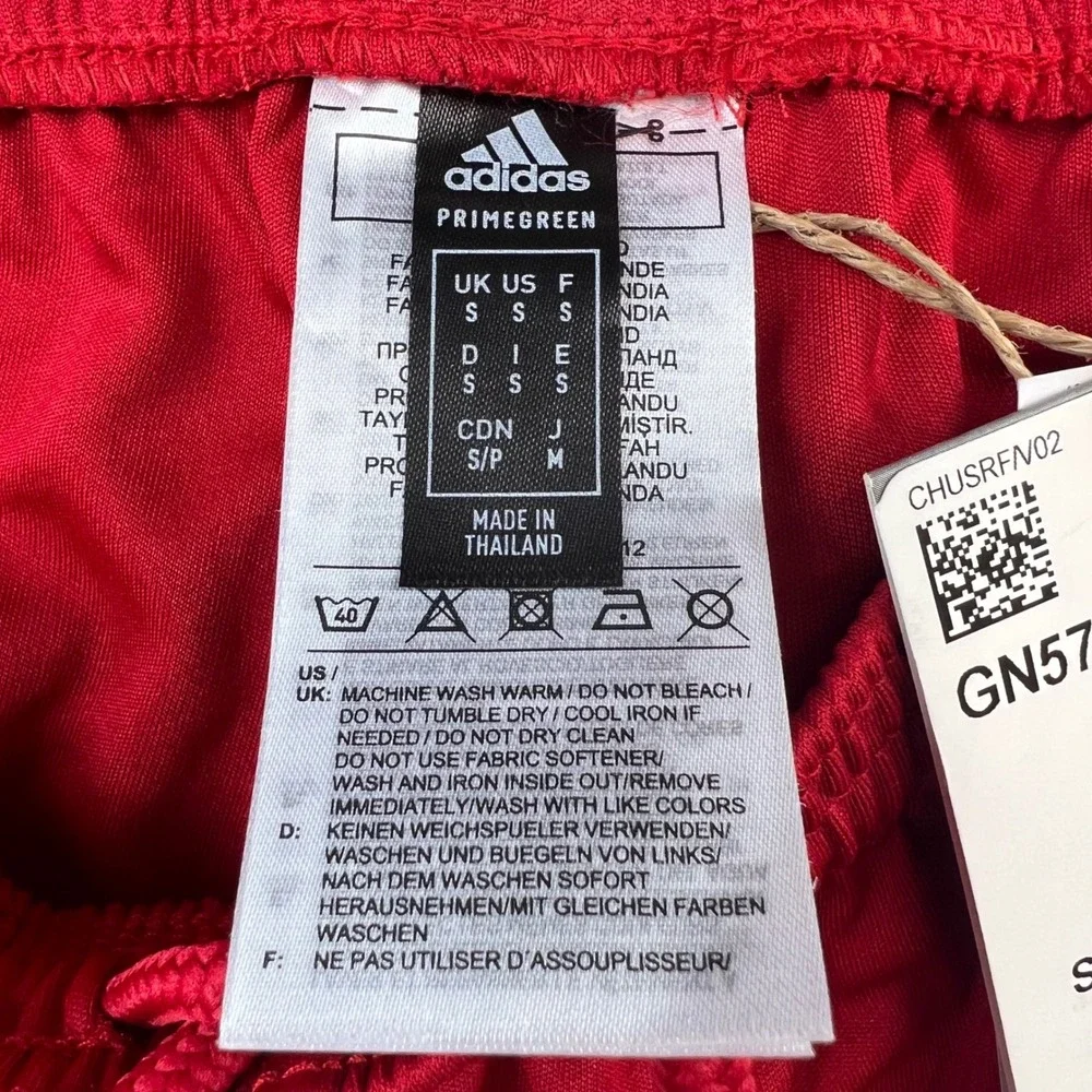 Adidas Kids Red Soccer Shorts Primegreen AEROREADY Drawstring‎ Size S Activewear